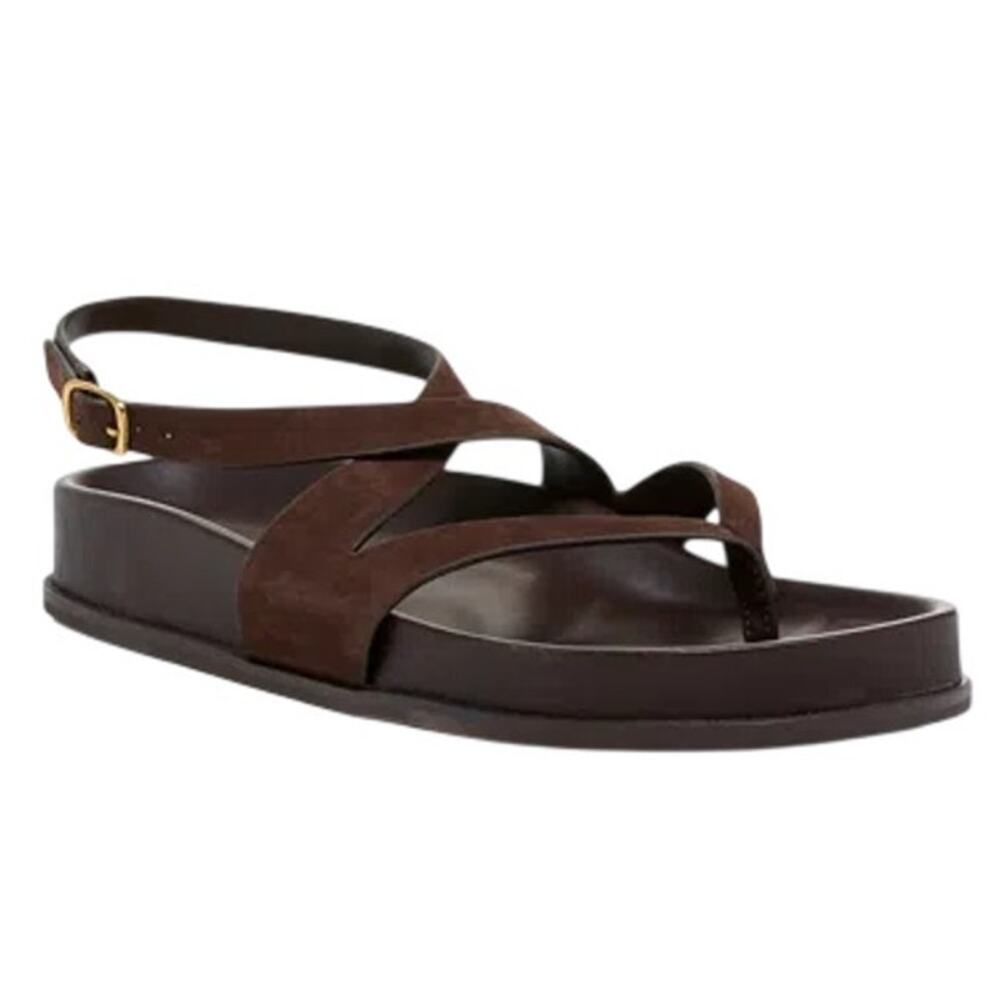 AQUA Women's Taye Leather Sandals Sz 7M